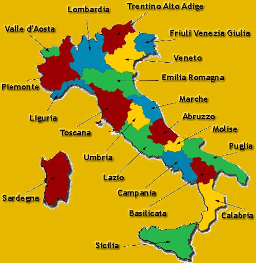 Regiones Italianas Ra Ces Italianas